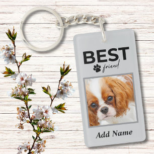 Best Friend Pet Photo Key Ring