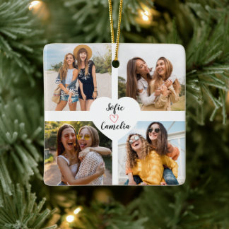 Best Friend photo colage Ornaments