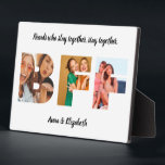 Best Friend Photo Collage Personalised Quote BFF Plaque<br><div class="desc">Best Friend Photo Collage Personalised Quote BFF</div>