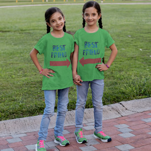 Best Friend Pointing Red Arrow T-Shirt