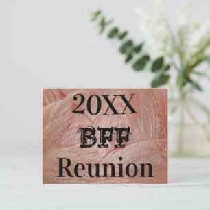Best Friend Reunion Girly Pastel Pink Girl Event Postcard