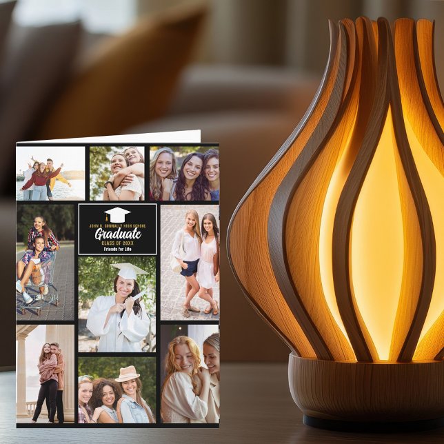 Best Friend Senior Photo Collage 2026 Graduation Card (Creator Uploaded)