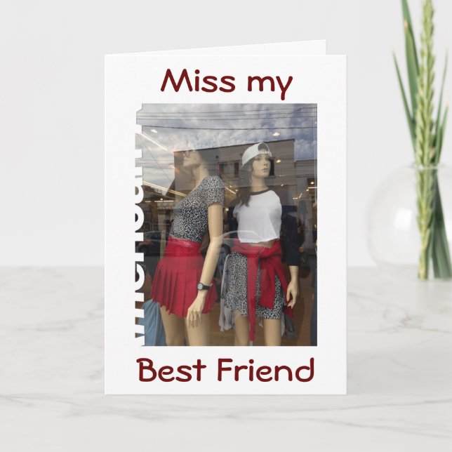 BEST FRIEND/SHOPPING BUDDY FOR BIRTHDAY CARD (Front)