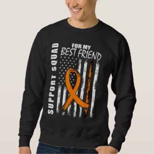 Best Friend Support Leukemia Awareness Flag Suppor Sweatshirt