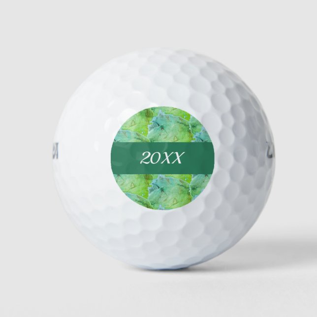 Best Friend Vacation Artistic Green Girls Trip Golf Balls (Front)