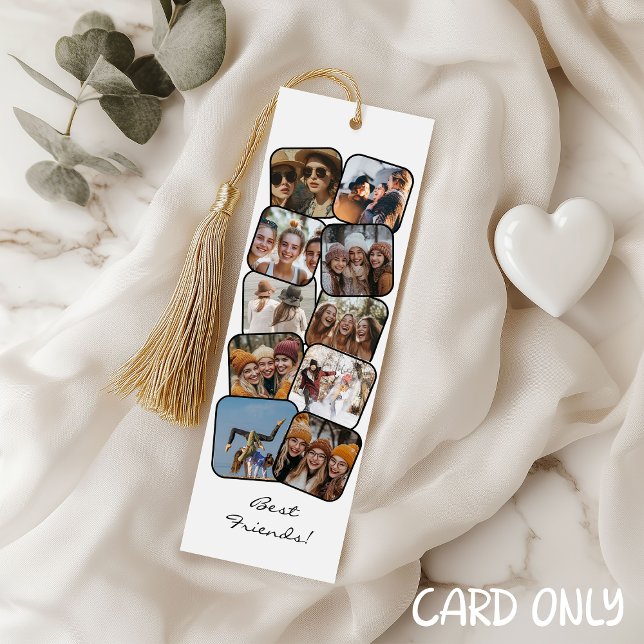 Best Friends 10 Photo Collage Bookmark Rack Car Rack Card (Creator Uploaded)