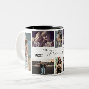 Best Friends 4-Ever – 8 Photo Collage Mug