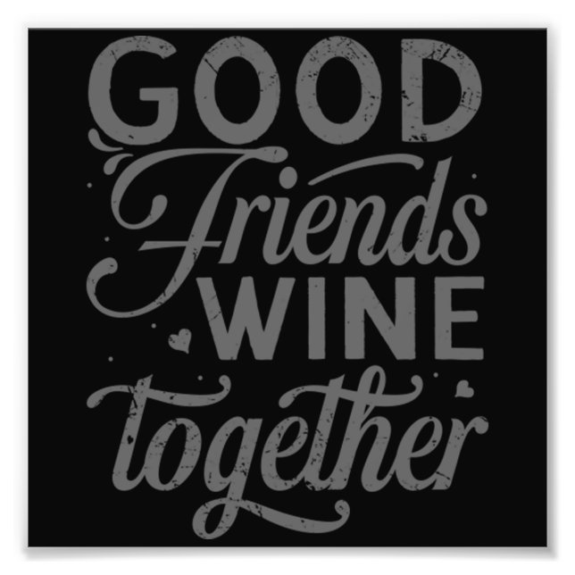 Best Friends 4 Life Saying Friendship Cute Friend  Photo Print (Front)