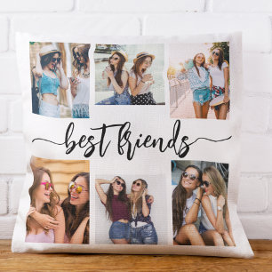 Best Friends 6 Photo Collage Keepsake Cushion