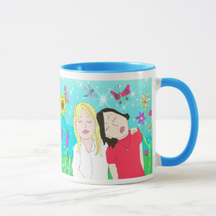 Best Friends Always Folk Art Mug