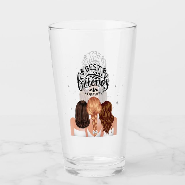 Best Friends are Forever Glass (Front)