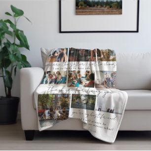 Best Friends   Bestie 10 Photos & Quote Fleece Blanket