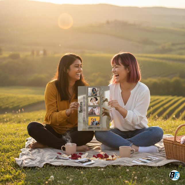 Best Friends | Bestie Photo Collage  Plaque (Creator Uploaded)