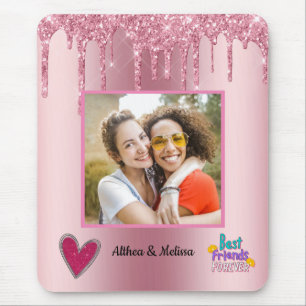 Best Friends Besties Customisable Photo Mouse Pad