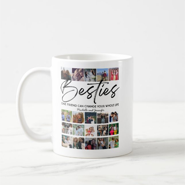 Best Friends | Besties Photo Collage  Coffee Mug (Left)
