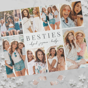 Best Friends Besties Photo Collage Jigsaw Puzzle