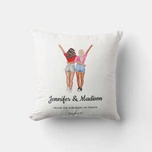 Best Friends BFF Besties Friendship Custom Name Cushion