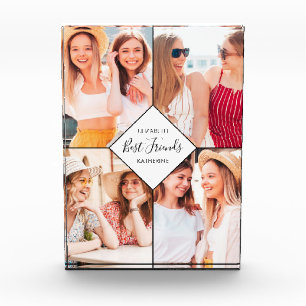 Best Friends BFFs Besties Name Collage Photo Block