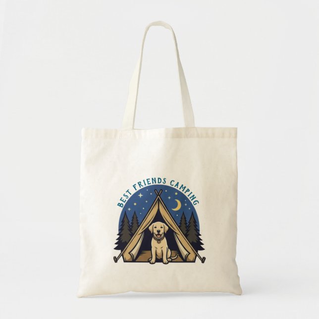 Best friends camping tote bag (Front)