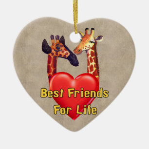 Best Friends Ceramic Ornament