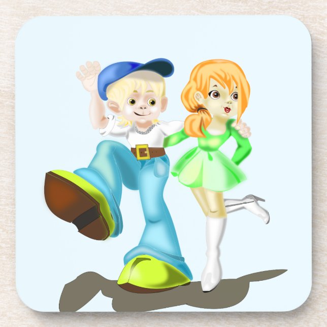 Best Friends Coaster - Your Colour - Text (Front)