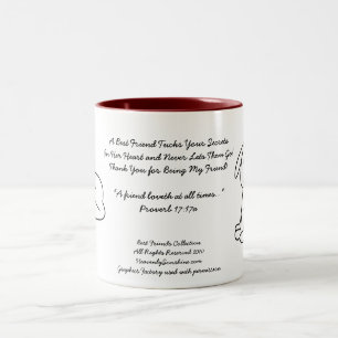 Best Friends Collection Secrets Two-Tone Coffee Mug