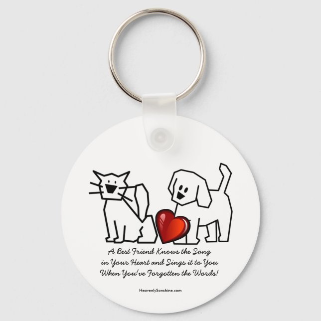 Best Friends Collection Song Key Ring (Front)