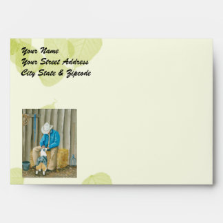 Best Friends ~ Cowboy & Australian Shepherd Envelopes