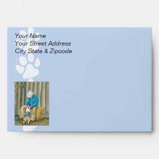 Best Friends ~ Cowboy & Australian Shepherd Envelopes