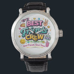 Best Friends Crew Matching Shirt Watch<br><div class="desc">Fun and stylish Best Friends Crew design perfect for besties who love spending time together. Great for trips,  parties,  and everyday friendship vibes.</div>