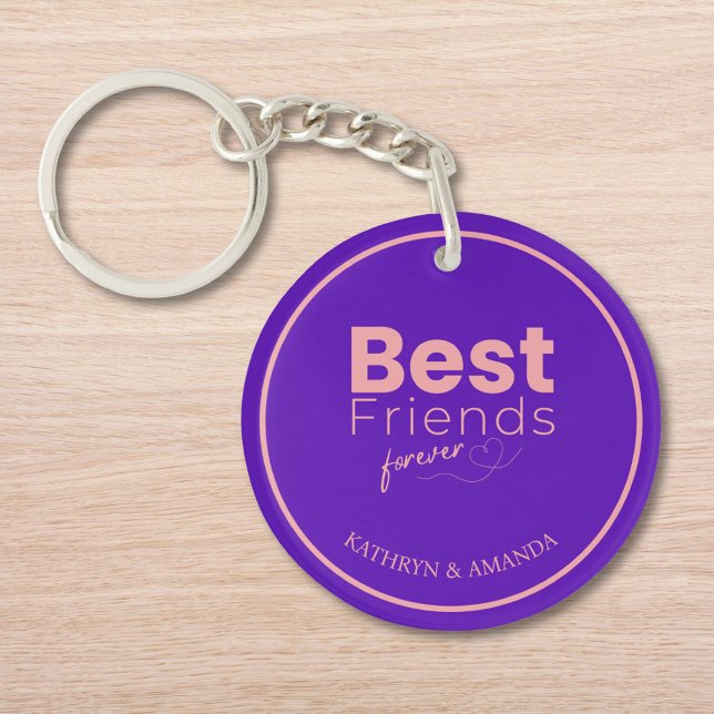 Best Friends Custom Name Key Ring (Creator Uploaded)