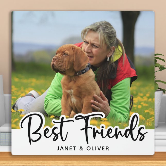 Best Friends Custom Pet Dog Photo Plaque (Creator Uploaded)