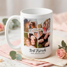 BEST FRIENDS Custom Photo Collage & Names