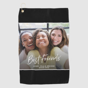 Best Friends Custom Photo Names Year Sports Towel