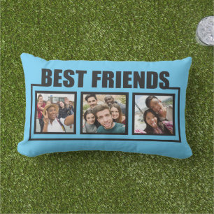 Best Friends custom photos & colour Lumbar Cushion