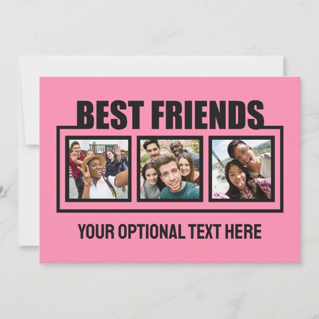 Best Friends custom photos, text & colour (Front)