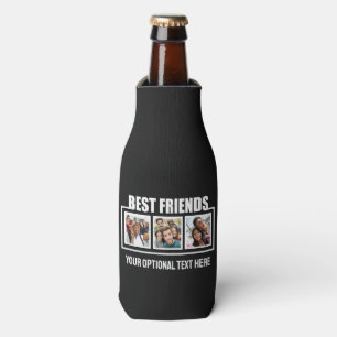 Best Friends custom photos, text & colour Bottle Cooler