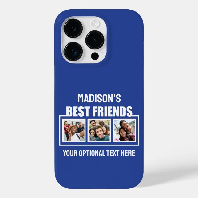 Best Friends custom photos, text & colour Case-Mate iPhone Case (Back)