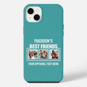 Best Friends custom photos, text & colour iPhone 14 Plus Case