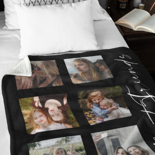 Best Friends Customised Photo Collage Fleece Blanket