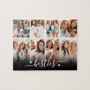 Best Friends Elegant BFF Collage Photo Jigsaw Puzzle