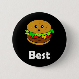 Best Friends Ever Hamburger French Fries Soda 6 Cm Round Badge