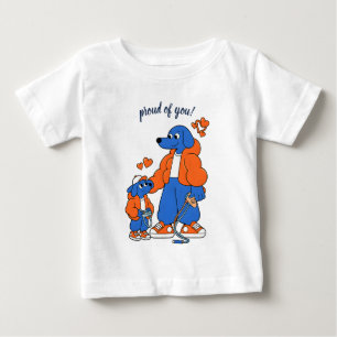 Best Friends : Father and son Blue Dog Duo ( Orang Baby T-Shirt
