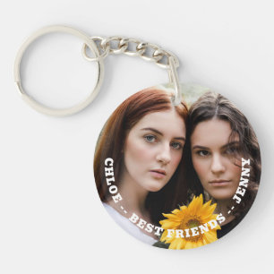 Best Friends Favourite Photo Personalised Key Ring
