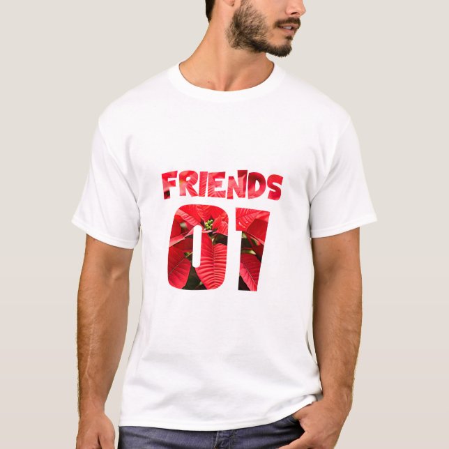 Best Friends for 3 - friends T-Shirt (Front)