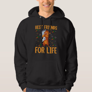Best Friends For Life Beaver And Bunny Egg Huntin Hoodie