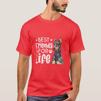 Best Friends For Life Doberman Pinscher boy T-Shirt