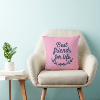 Best Friends For Life Throw Pillow