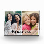 Best Friends Forever 2 Photo Collage Keepsake<br><div class="desc">Personalised photo keepsake gift for best friends . Makes an unique gift for besties  birthday, galentine, Christmas and special occasions.</div>