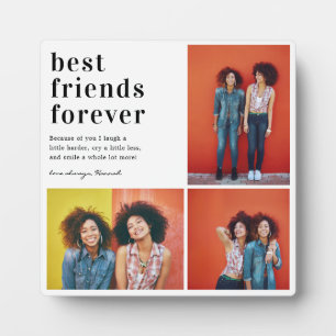 Best Friends Forever   3 Photo Collage Gift Plaque